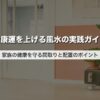 健康運を上げる風水の実践ガイド｜家族の健康を守る間取りと配置のポイント